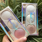 Mocallure 3-in-1 Highlighter Kit - radiant glow swatch