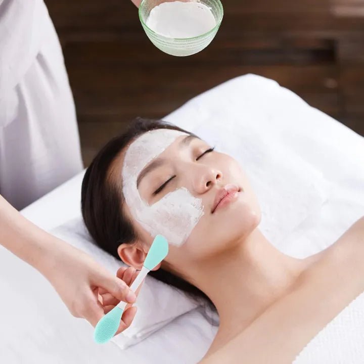 2 in 1 Silicone Face Mask Brush & Pore Scrubber – Double - Head Cleansing Tool - The Nexa Shop