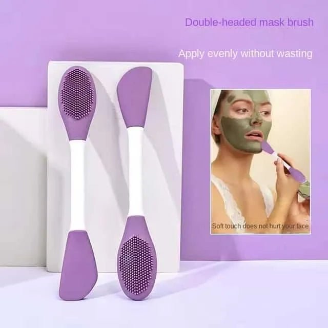 2 in 1 Silicone Face Mask Brush & Pore Scrubber – Double - Head Cleansing Tool - The Nexa Shop
