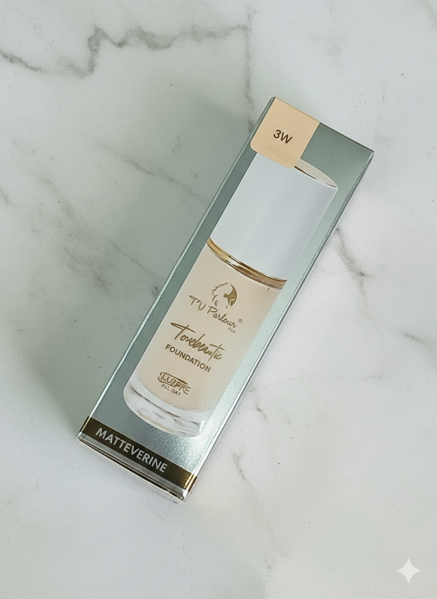 TV Parlour Flawless Matte Foundation - bottle