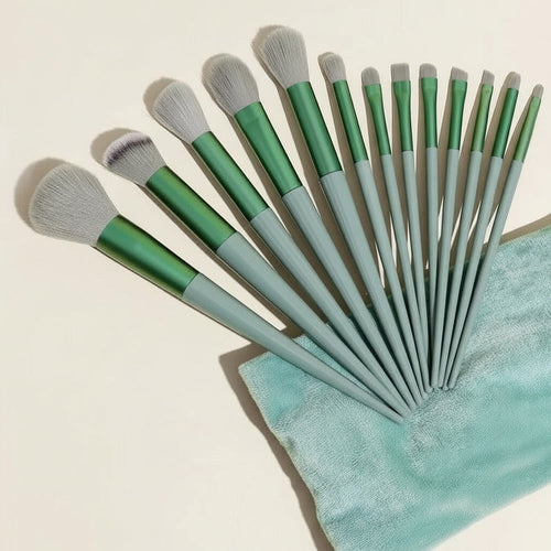 13pc Travel Makeup Brush Set - all brushes