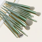 13 Piece Travel Makeup Brush Set with Storage Pouch Face Eye Brushes