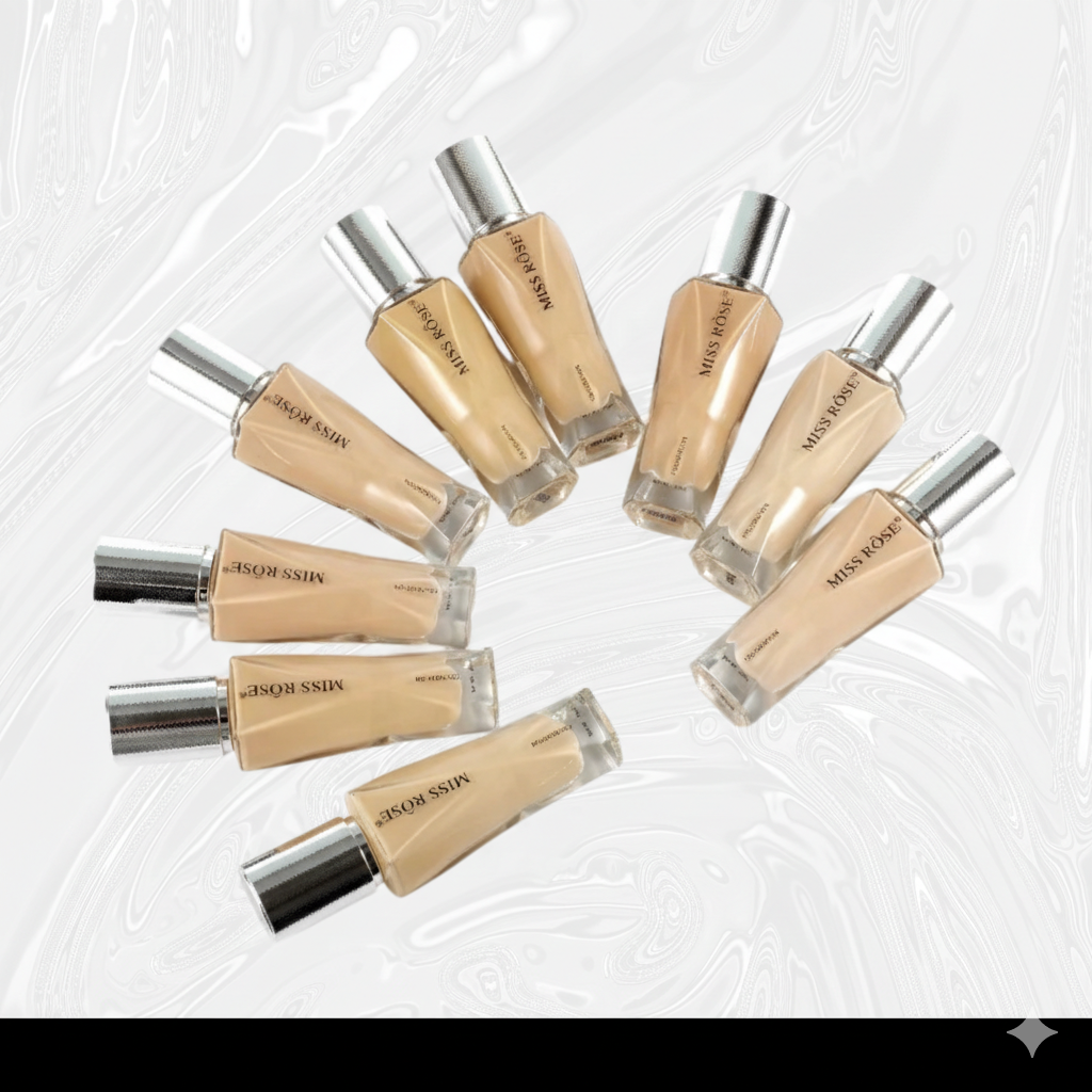 Miss Rose Crystal Ice Foundation - shades