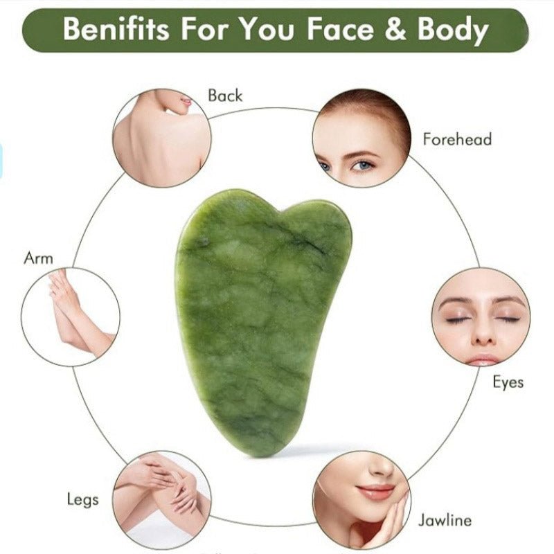 3-in-1 Radiant Skincare Set – Jade Roller, Gua Sha & 2-in-1 Mask Brush - The Nexa Shop