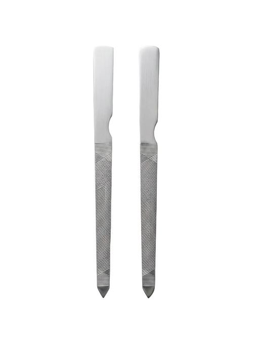 Professional Large 2-pcs Foot Rasp & Callus Remover – heavy-duty stainless steel pedicure scraper