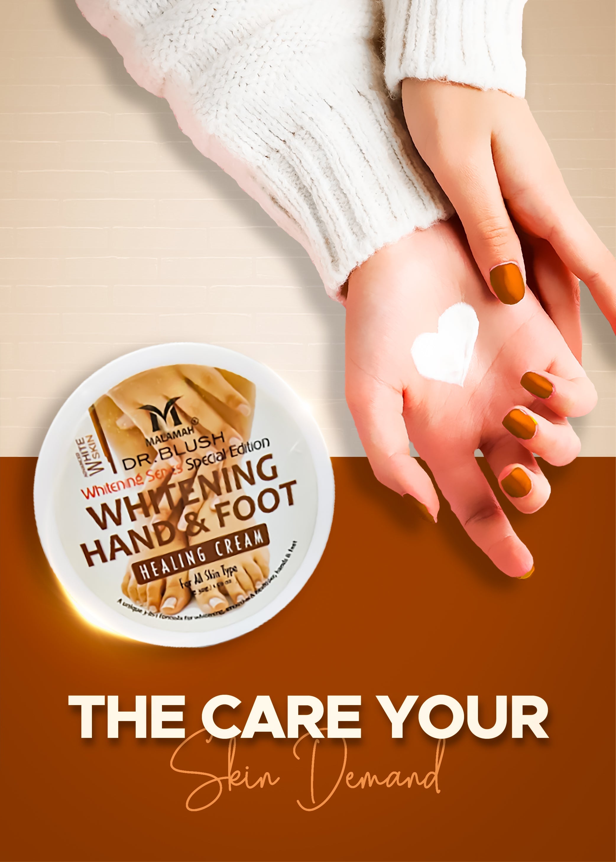 Malama Hand Foot Cream - tube detail