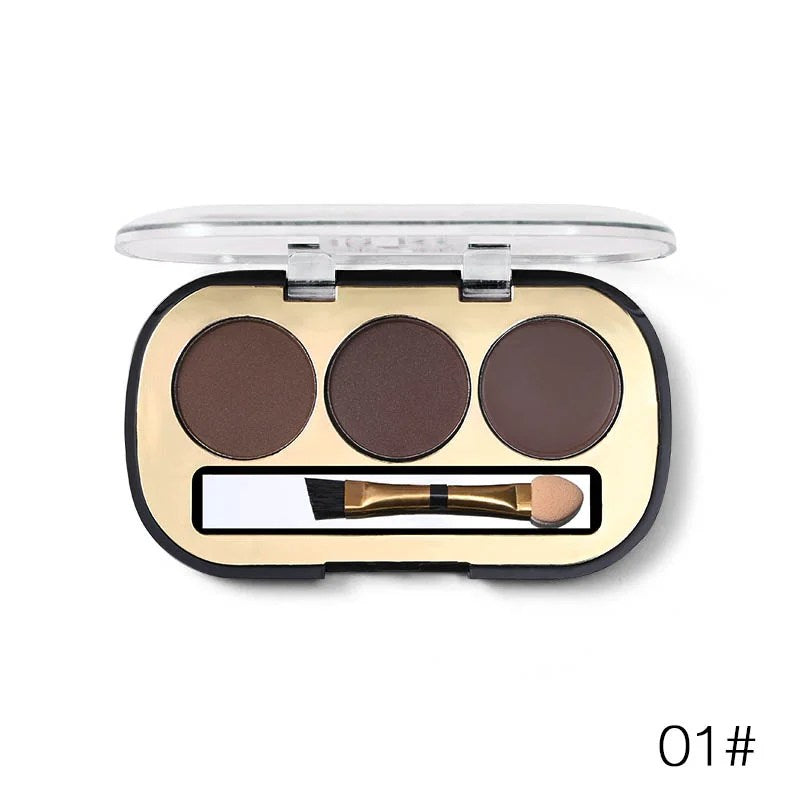 Miss Rose 3 Colors Eyebrow Powder Defined Natural Brows
