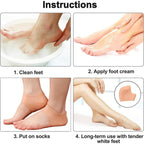 Silicone Heel Protectors - heel protector in use