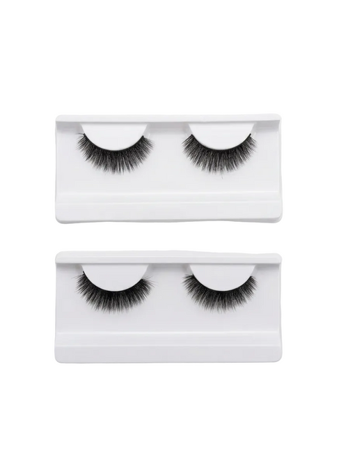QA 3D Hand-Made Eyelashes – 2-piece premium natural volume lash set