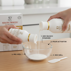 Gluta White 24K Gold Bleach Set - contents