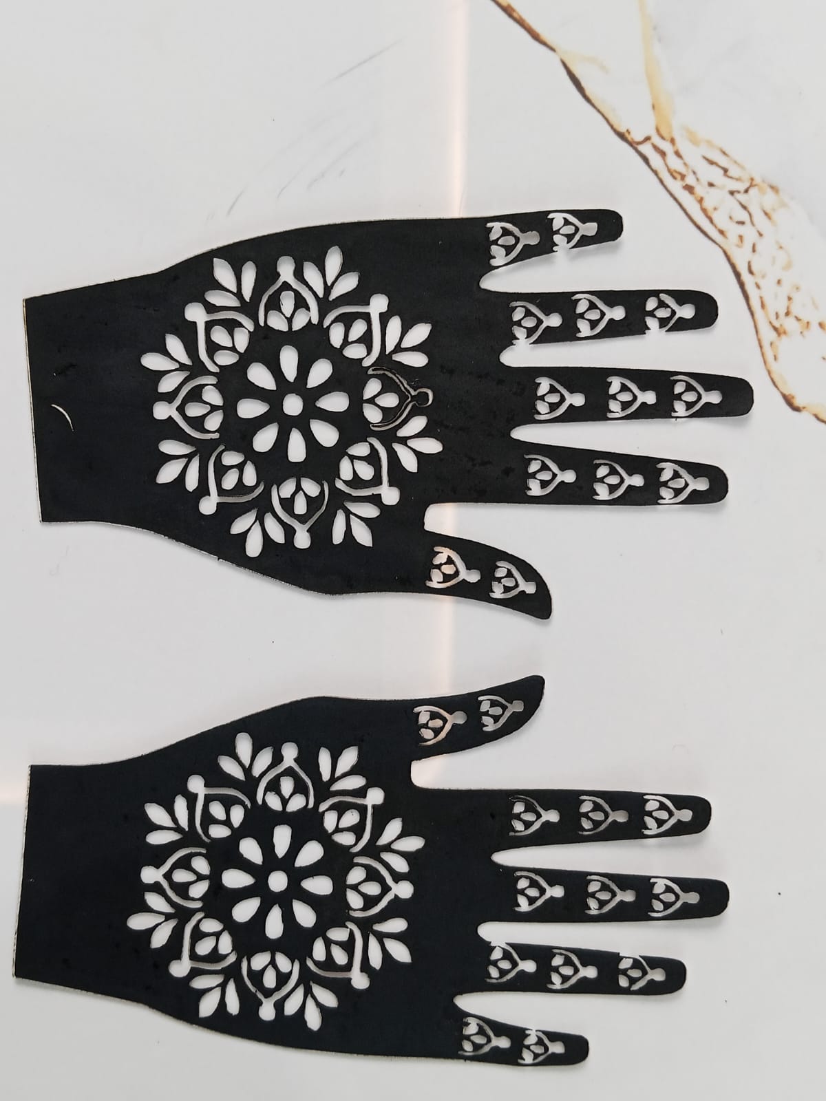 Full Hand-Small Hand & Feets Henna Sticker Template | Easy Mehndi Design