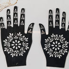Full Hand-Small Hand & Feets Henna Sticker Template | Easy Mehndi Design