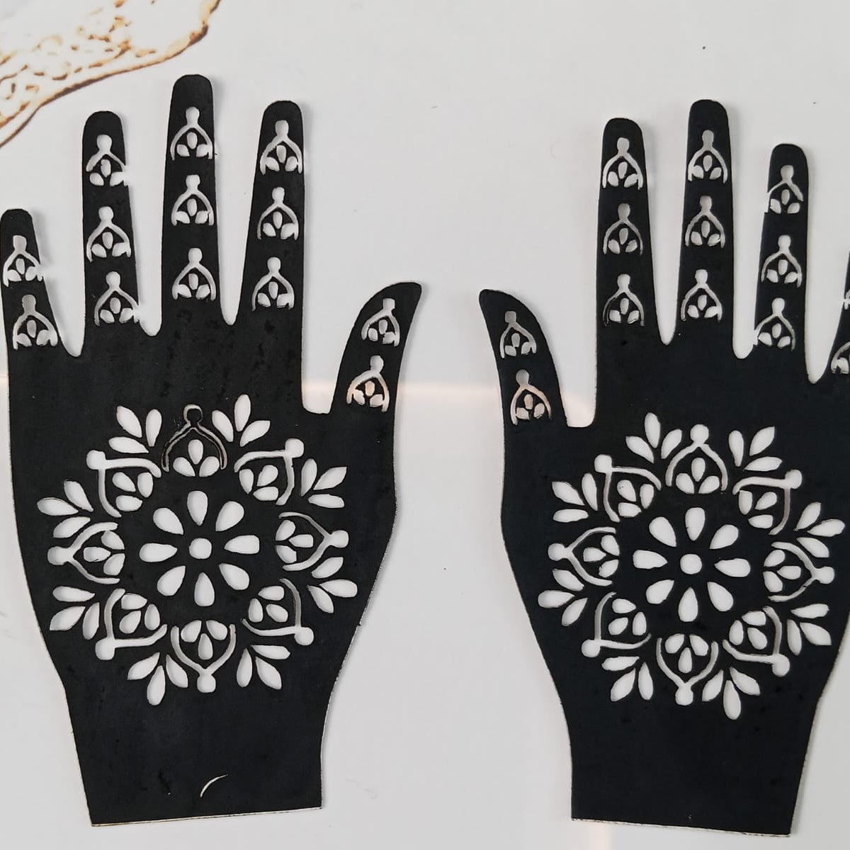 Full Hand-Small Hand & Feets Henna Sticker Template | Easy Mehndi Design
