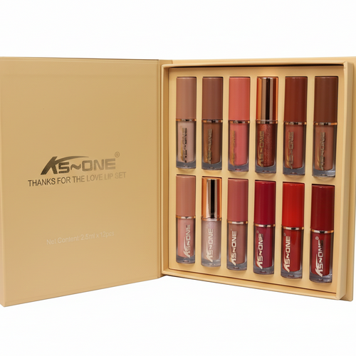 KS One Liquid Lipstick Set 12pcs Matte Lip Color Collection