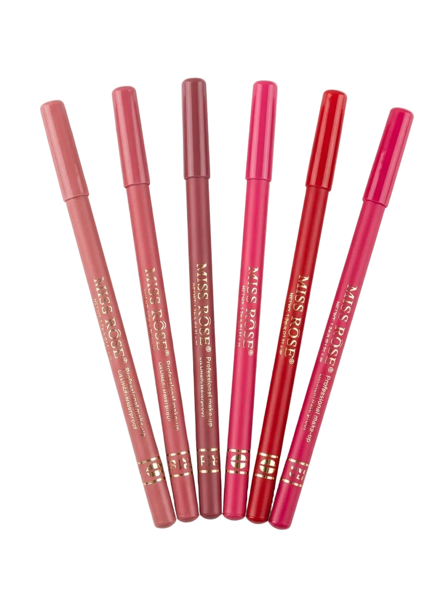 Miss Rose Waterproof Lip Liner Set - 6 shade options