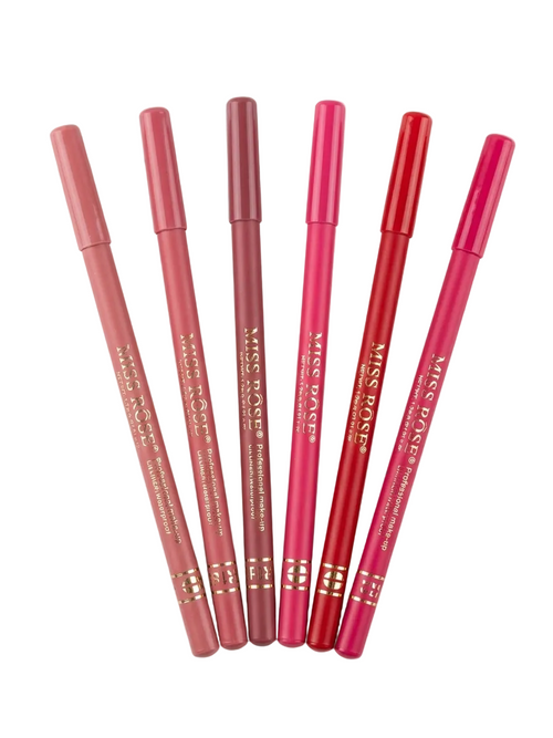 Miss Rose Waterproof Lip Liner Set - 6 shade options