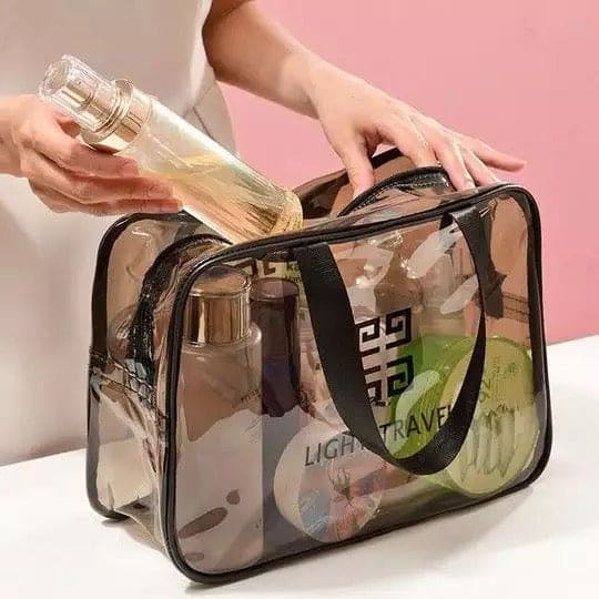GIVENCHY Transparent Makeup Bag - inside compartment view