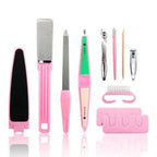 Areej Professional 9-Piece Beauty Tool Kit – complete manicure pedicure and nail care set