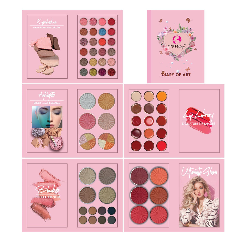 Diary Of Art Ultimate Makeup Palette – All-in-One Glam Kit with full face shades