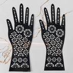 Full Hand-Small Hand & Feets Henna Sticker Template | Easy Mehndi Design