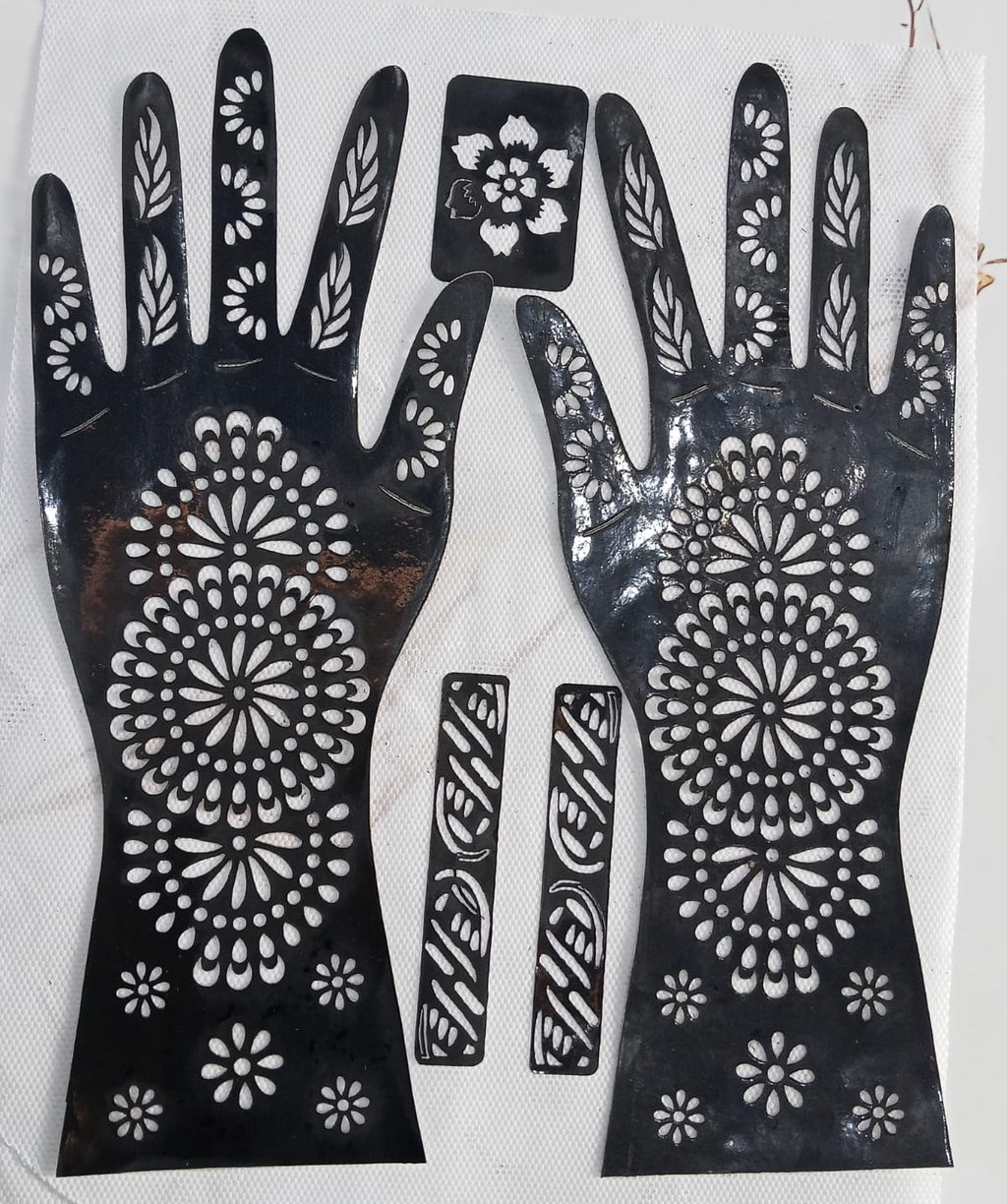Full Hand Henna Sticker - pattern detail