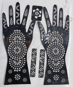 Full Hand Henna Sticker - pattern detail