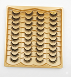 3D Professional Eyelashes Set – 20 Pairs of Voluminous, Reusable Faux Mink Lashes