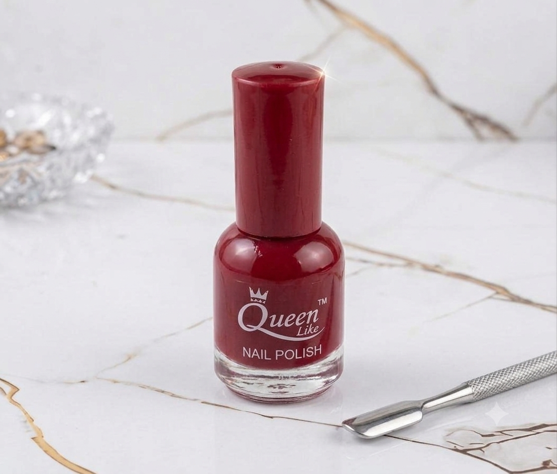Queen Lily Nail Polish (1 pc) – Premium Nude & Glossy Nail Color