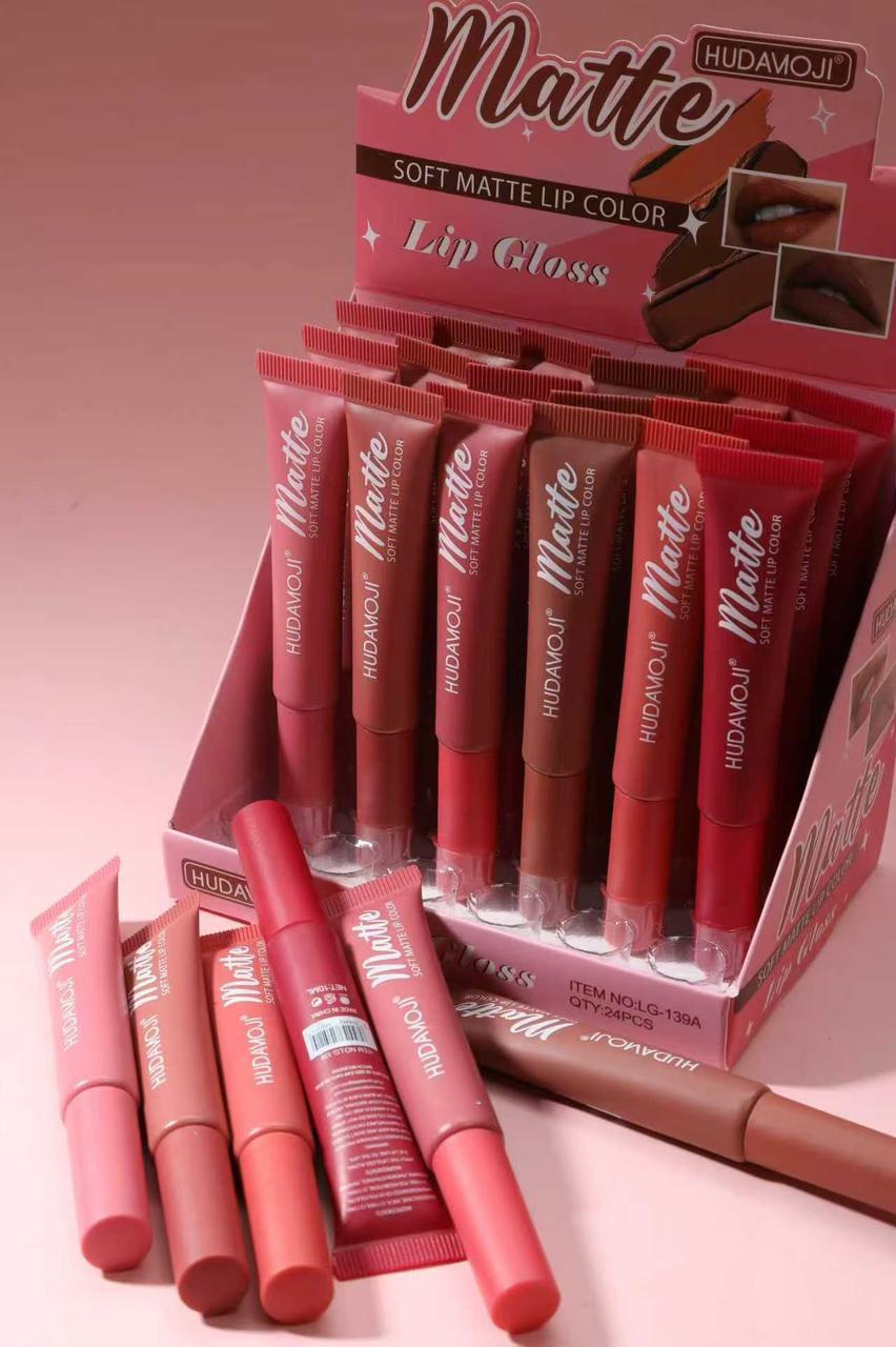 Huda Moji Soft Matte Lip Gloss – Velvet Smooth Long-Lasting Liquid Lipstick (1 pc)