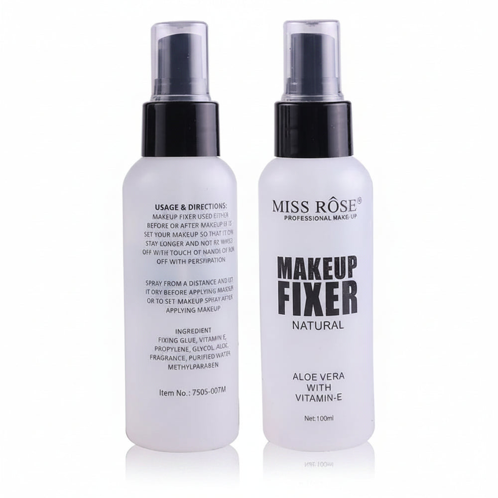 Miss Rose Natural Makeup Fixer Setting Spray with Aloe Vera & Vitamin E