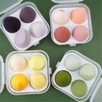 4pcs Makeup Sponge Set with Protective Storage Box - packaging detail