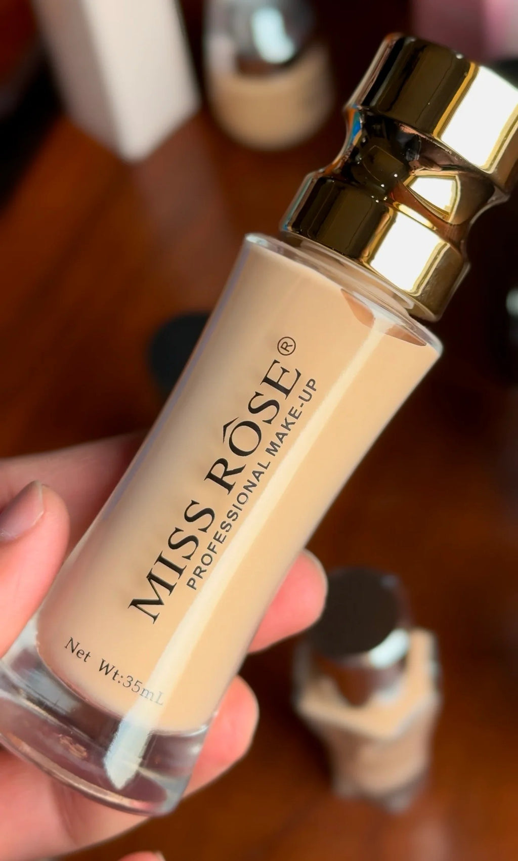 Miss Rose Double Wear Liquid Foundation Full Cover Face Foundation