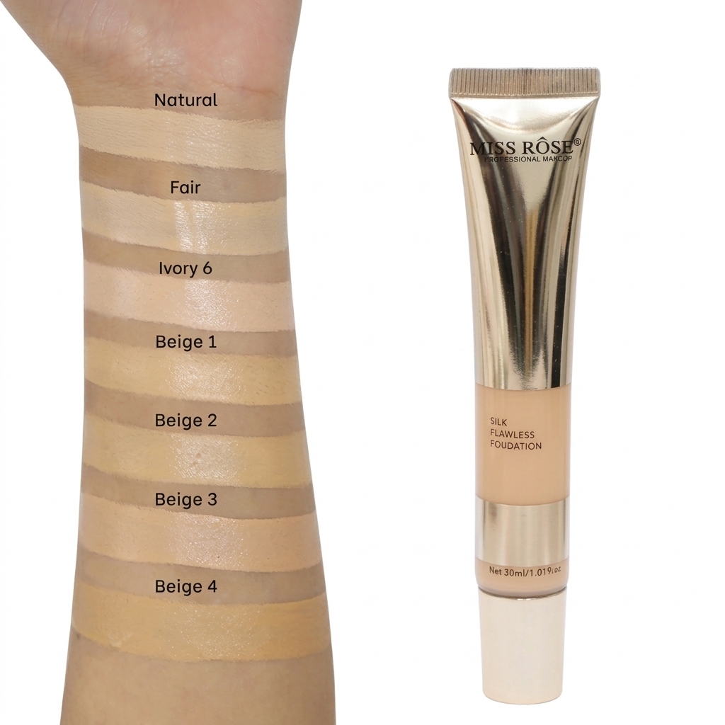 Miss Rose Silk Flawless Foundation - bottle