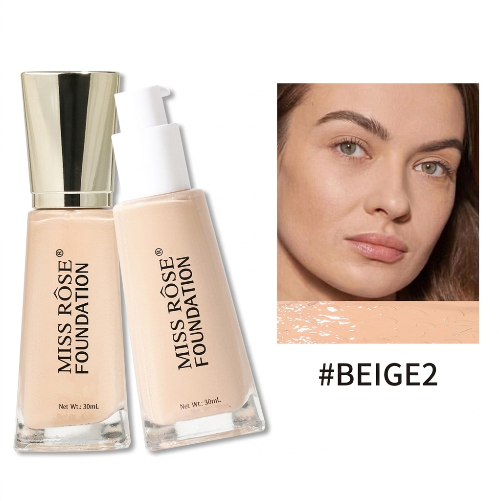 Miss Rose Liquid Foundation - shades