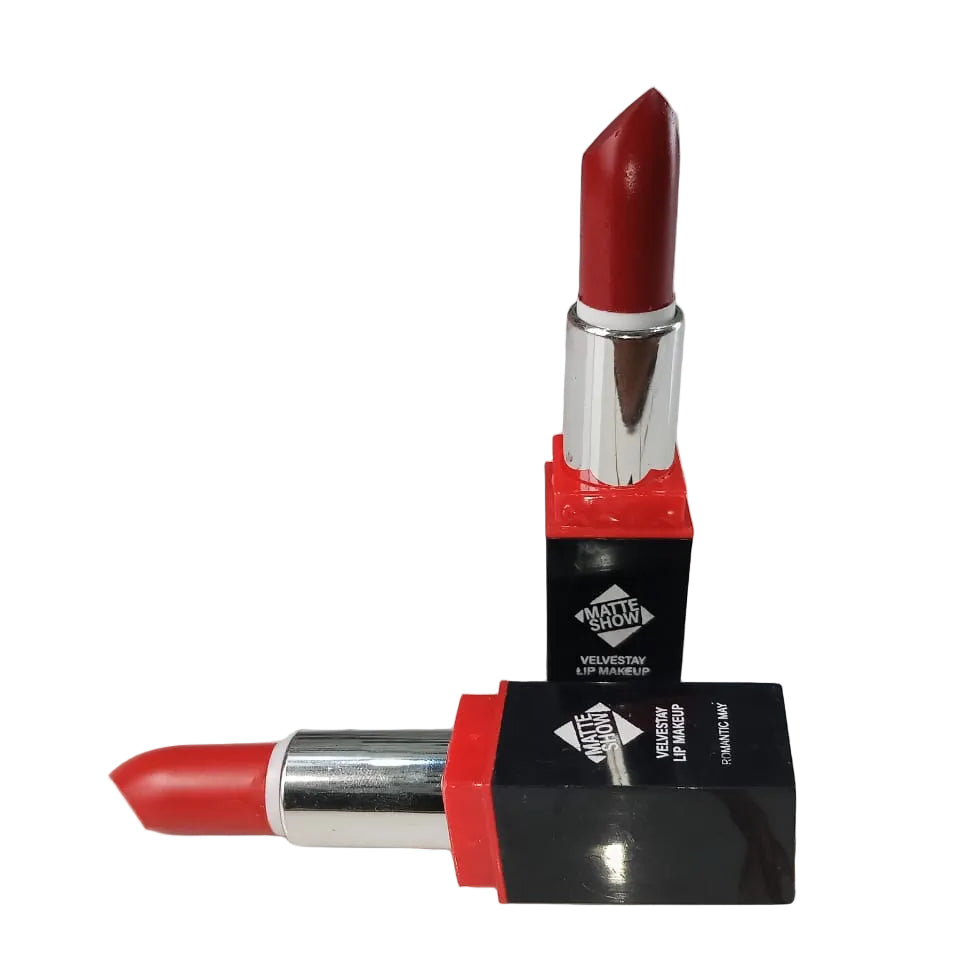 Romantic May 2-Pcs Velvet Matte Lipstick Set – bold long-lasting color
