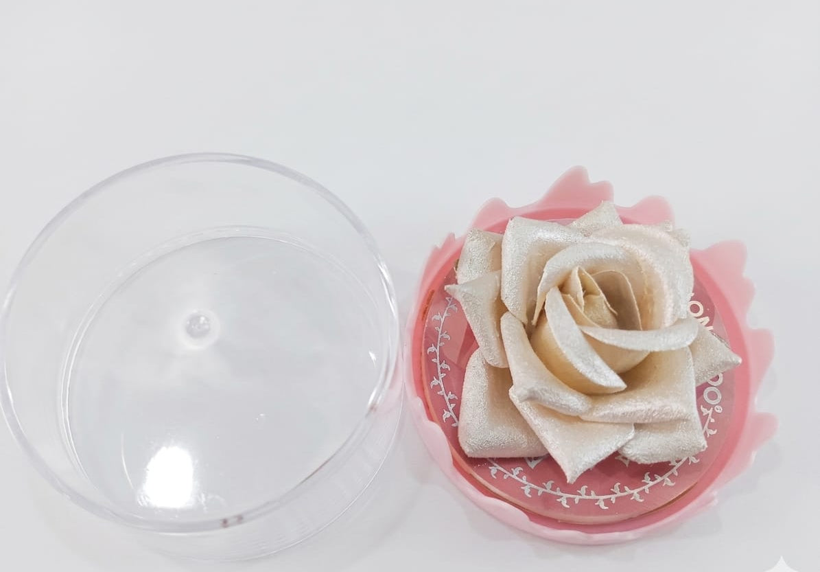 ONEYIOO 3D Rose Flower Blusher & Highlighter 2-in-1 Luminous Compact