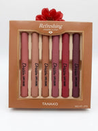 TANAKO Refreshing Dream Matte Lips Color 6-Piece Lipstick Set