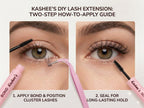 Kashee's 192-Pcs DIY Cluster Eyelash Extension Kit with Bond, Seal & Applicator Tool