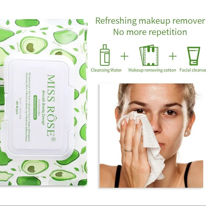 Miss Rose Makeup Remover Wipes - packaging