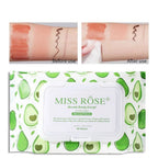 Miss Rose Makeup Remover Wipes – Deep Cleansing & Moisturizing (80 Sheets)