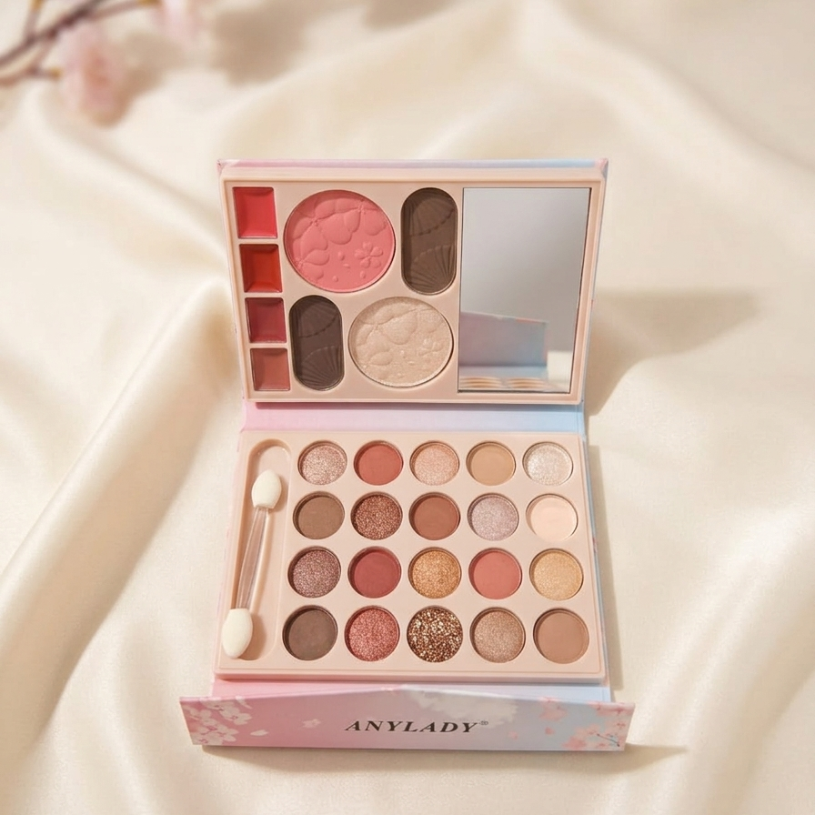 AnyLady Mini Travel Makeup Palette - open view