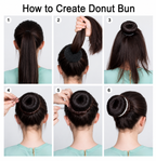Donut Hair Bun Maker - available color options