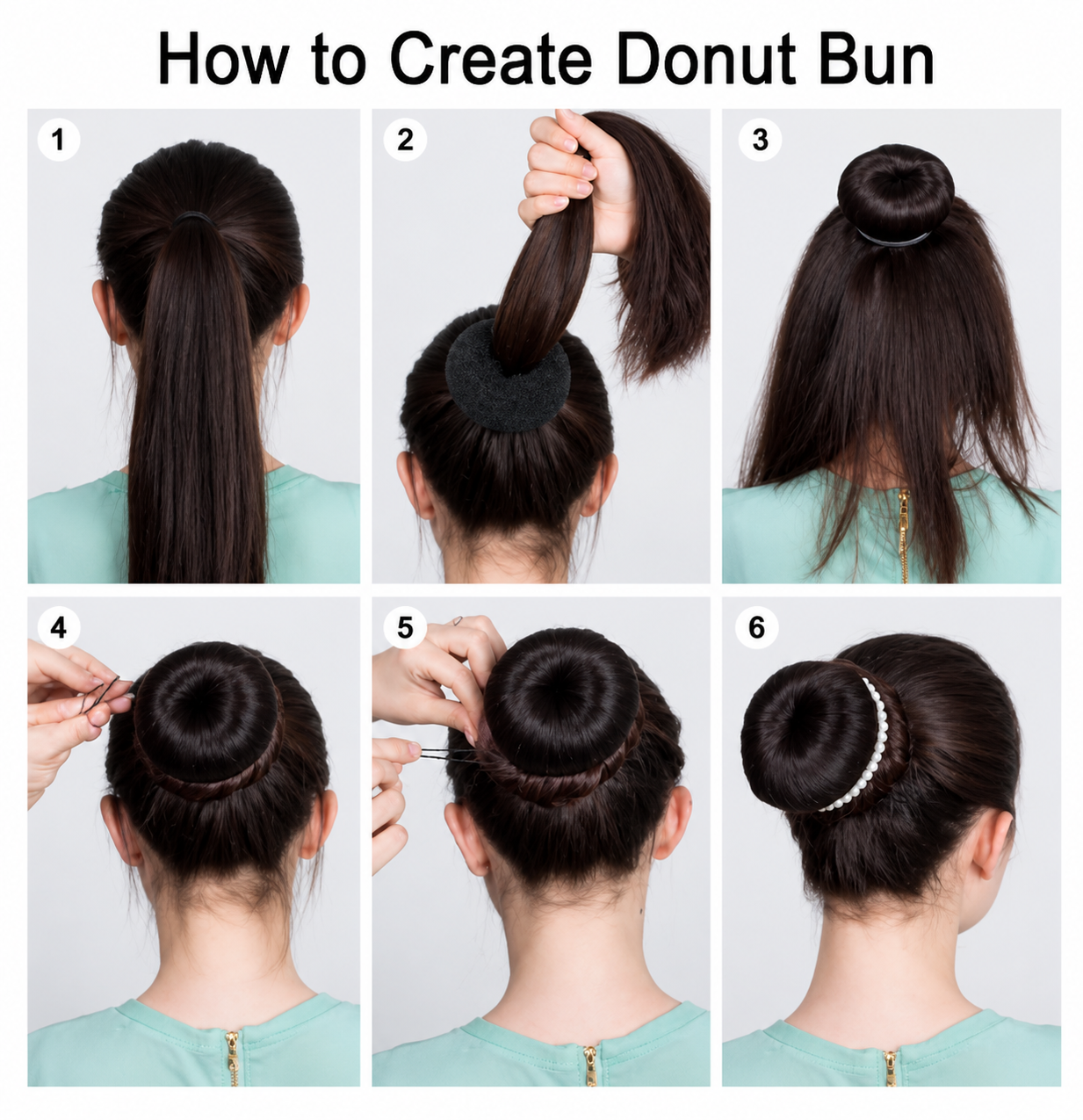 Donut Hair Bun Maker - available color options