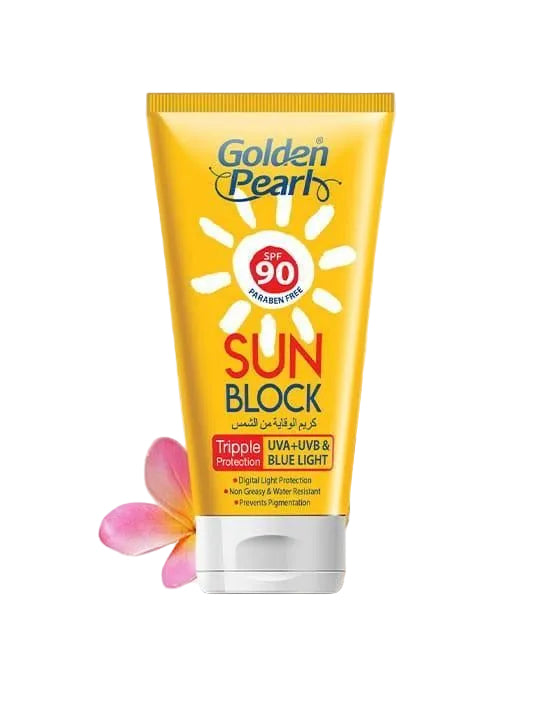 Golden Pearl Sunblock SPF 90 – maximum UV protection and skin whitening formula