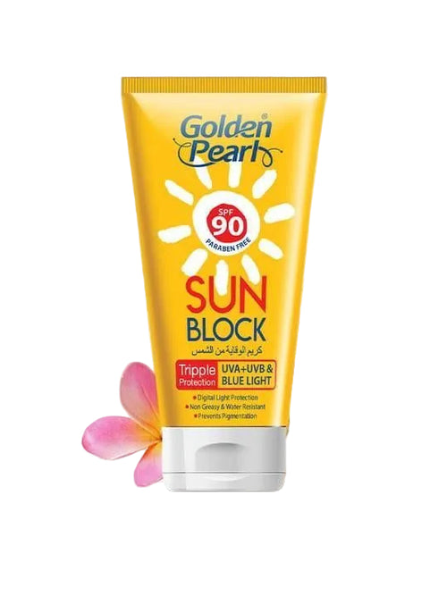 Golden Pearl Sunblock SPF 90 – maximum UV protection and skin whitening formula