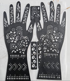 Full Hand Henna Sticker - sheet