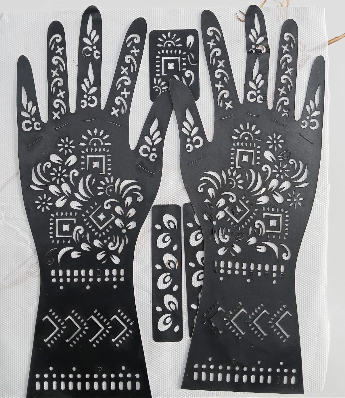 Full Hand Henna Sticker - sheet