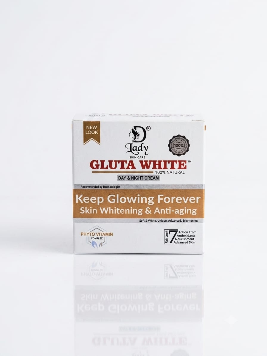 Gluta White 100% Natural Day & Night Whitening & Anti-Aging Cream