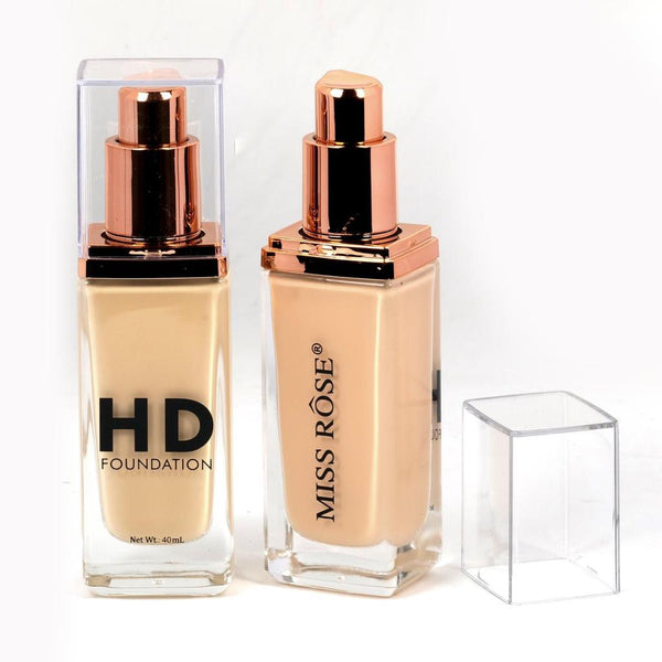 Miss Rose HD Liquid Foundation for Flawless Full Coverage Base