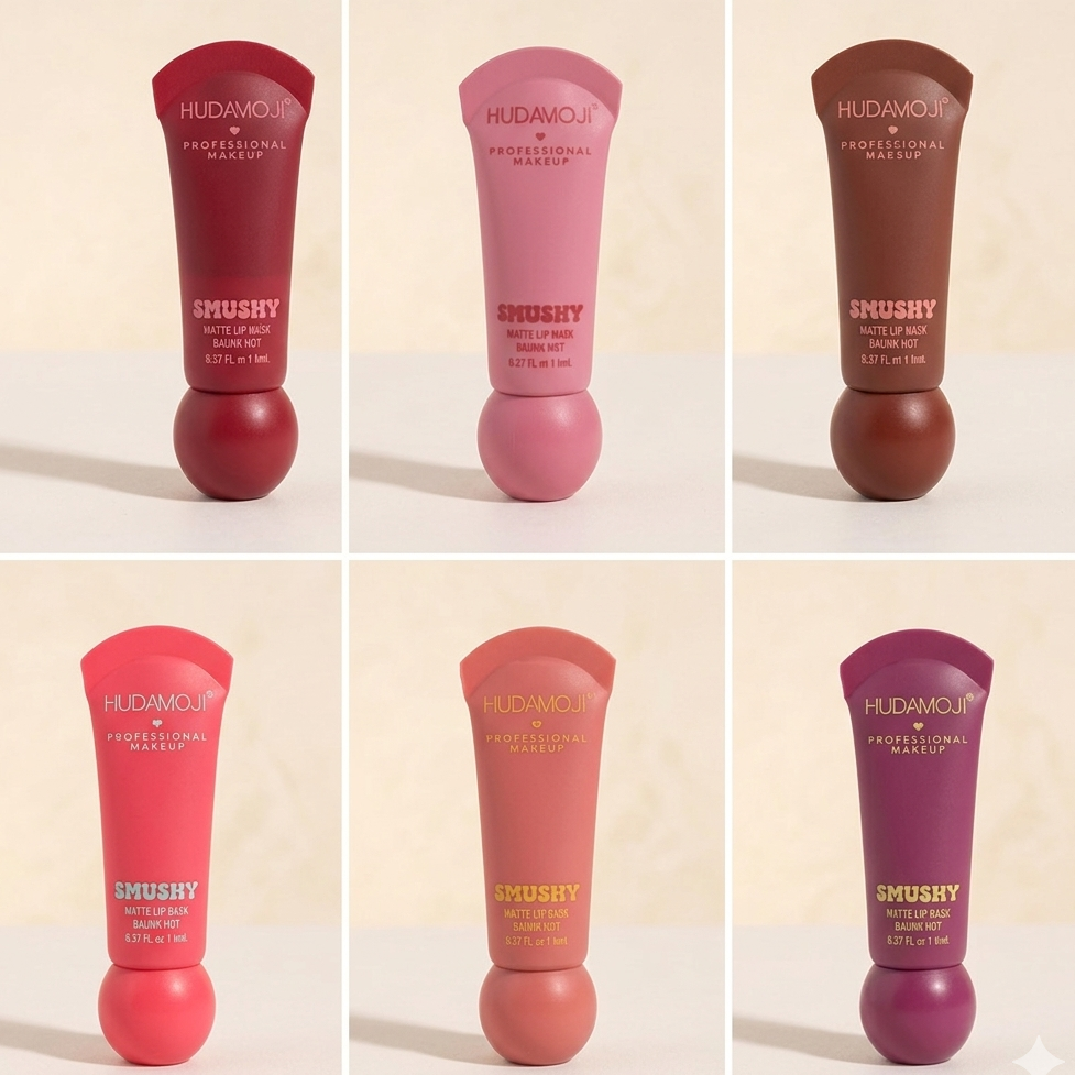 Hudamoji Smushy Soft Matte Lip Balm - available shades